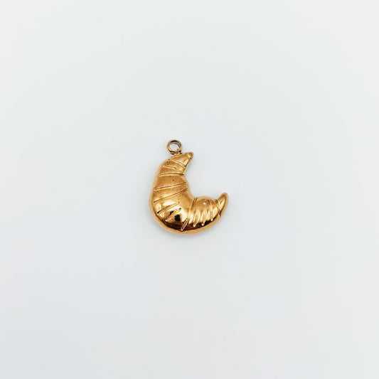 18K Gold Plated Croissant Charm (water & tarnish proof)