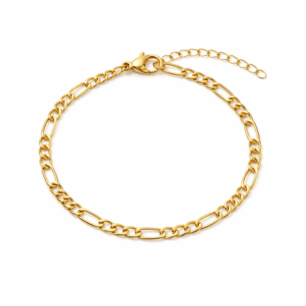 18k gold plated chain bracelet, water & tarnish proof packshot