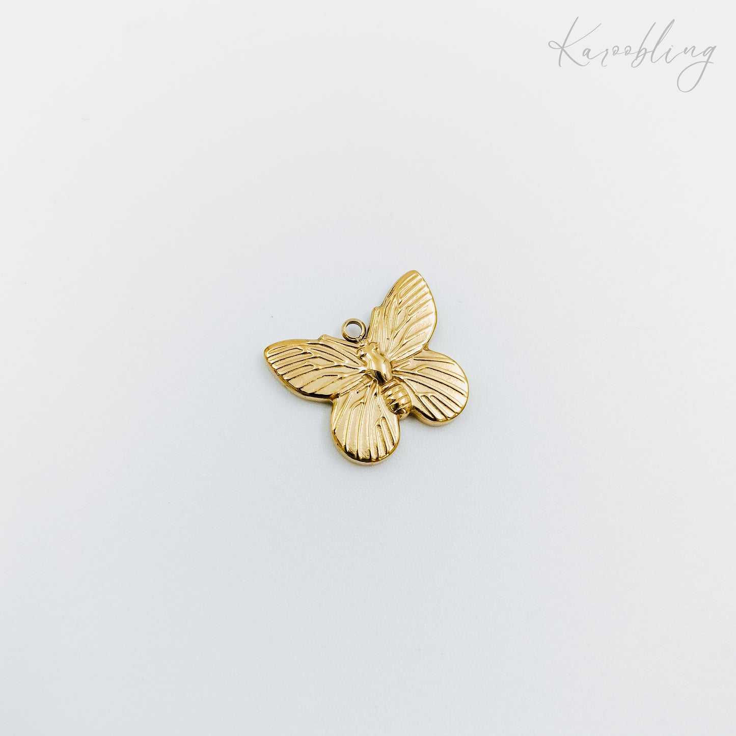 gold plated detailed butterfly charm (water & tarnish proof)