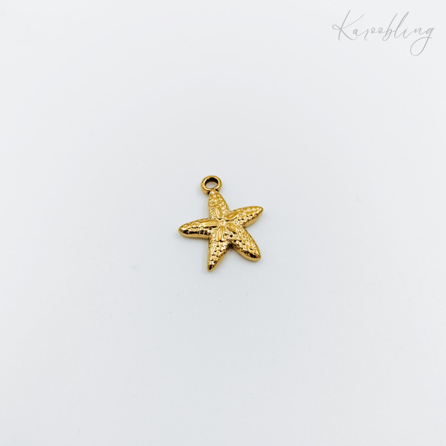 gold plated starfish charm (water & tarnish proof)