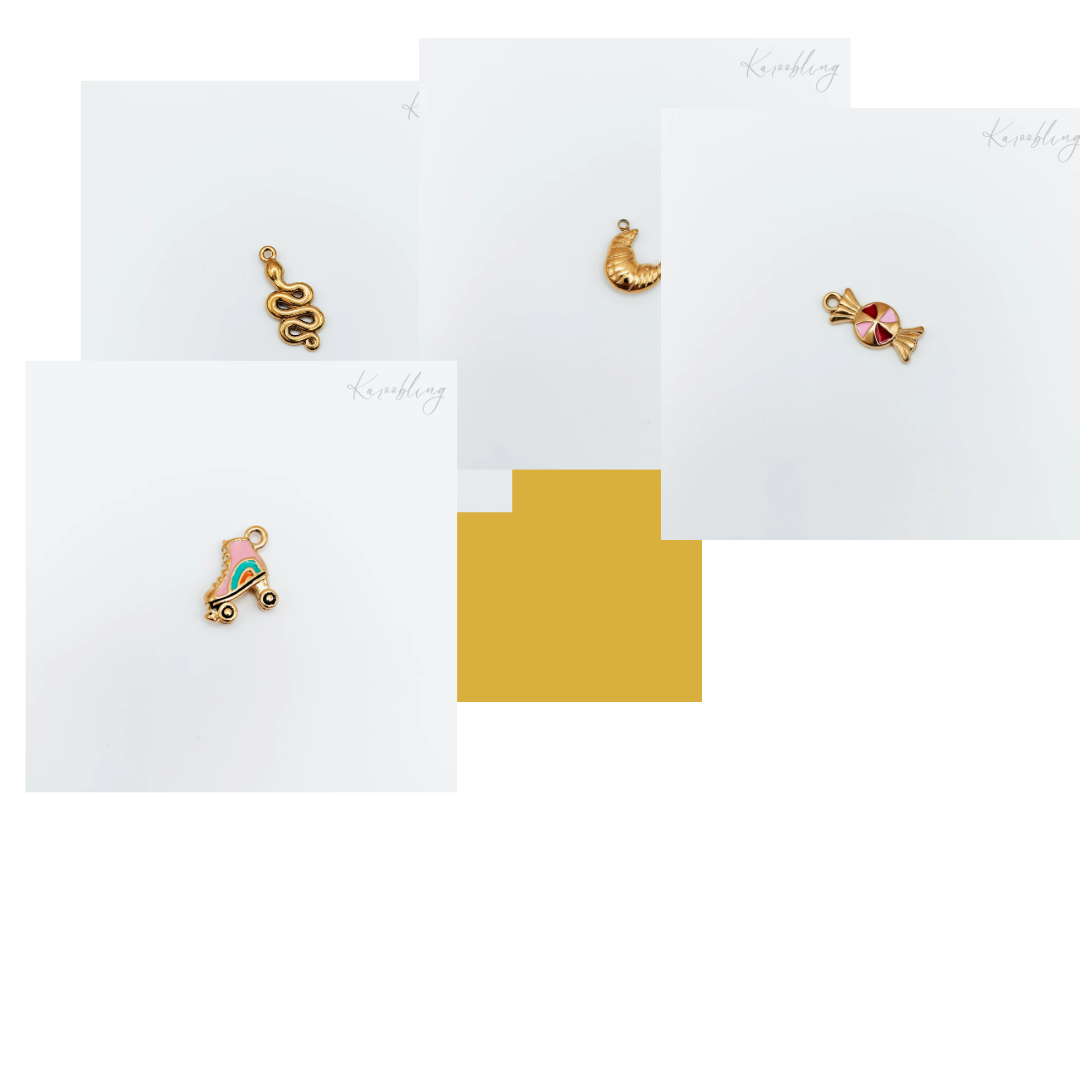 Gold Plated 3D Cherry Charm