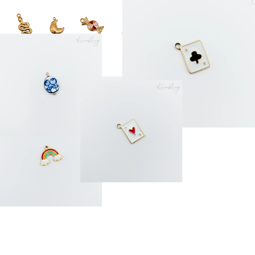 Gold Plated Champagne Bottle Charm