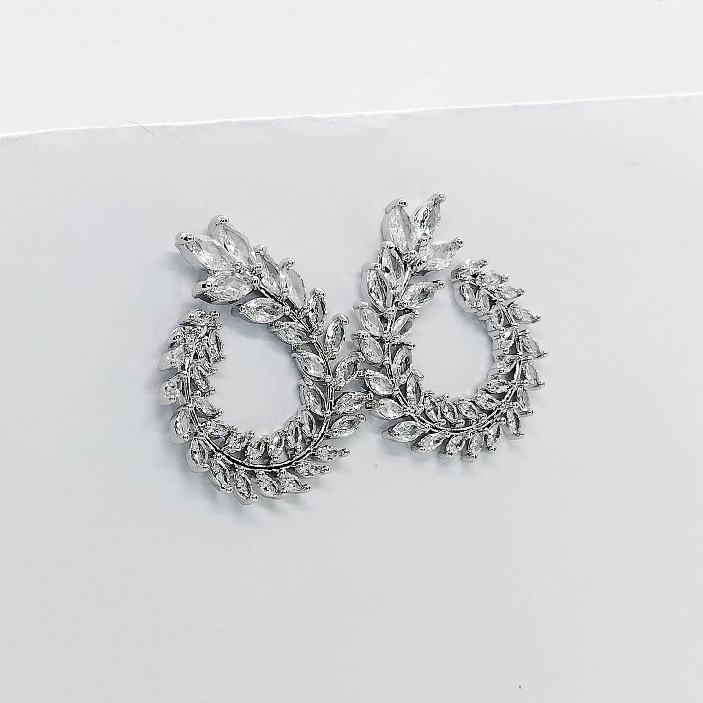 wheat silver earrings