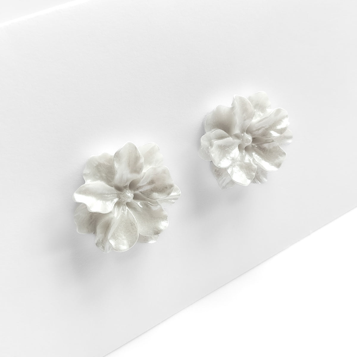 Pearl Flower Stud Earrings