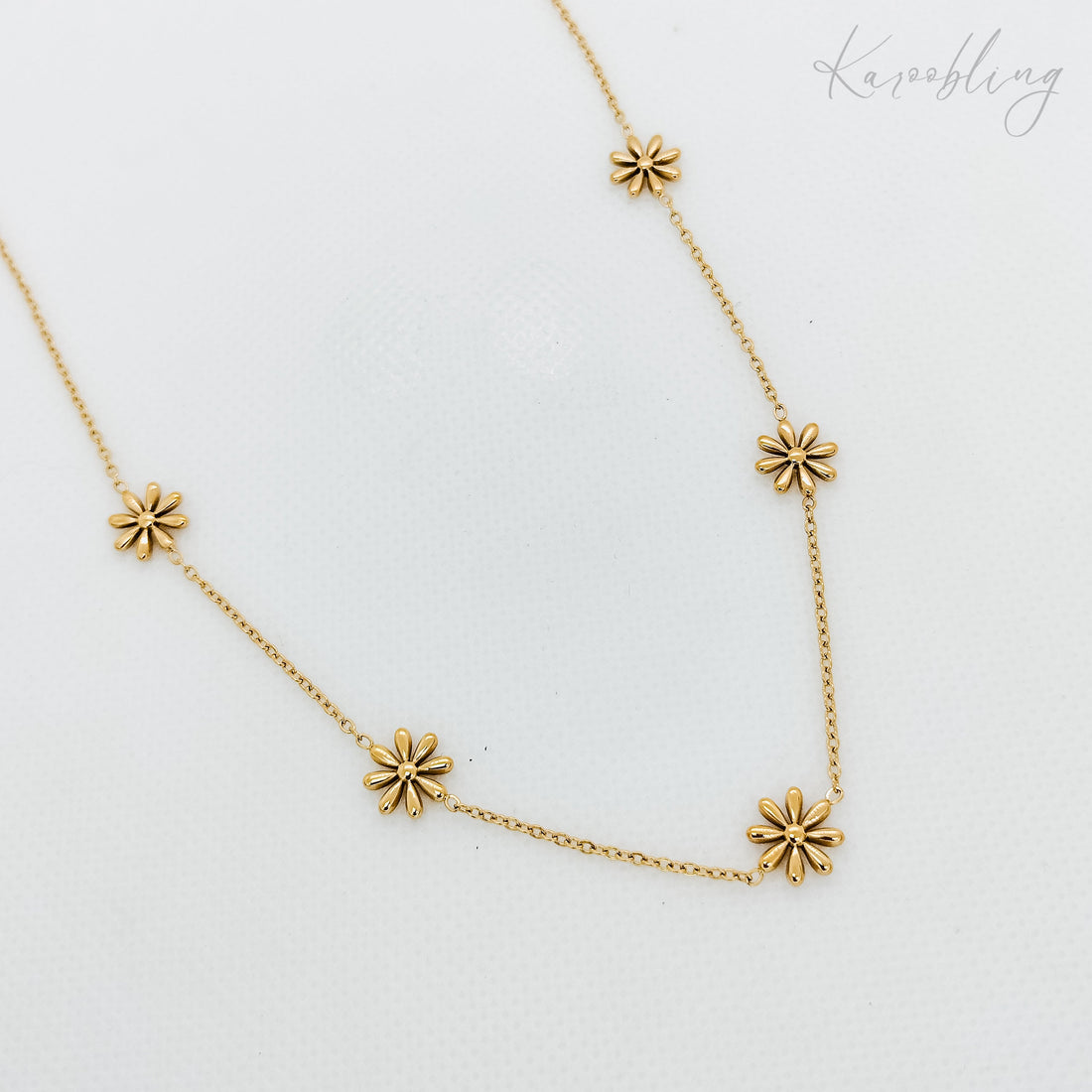 Gold plated Daisy Necklace