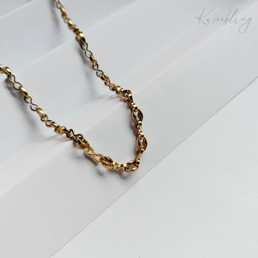 18K Gold Plated Aurum Bean Necklace