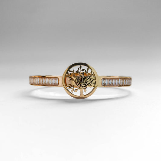 18K Gold Plated Eternal Roots Bangle