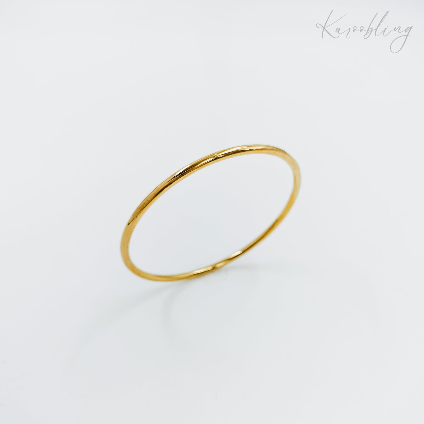 18K Gold Plated Slim Bangle