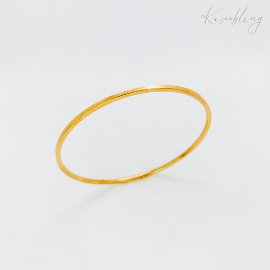 18K Gold Plated Slim Bangle