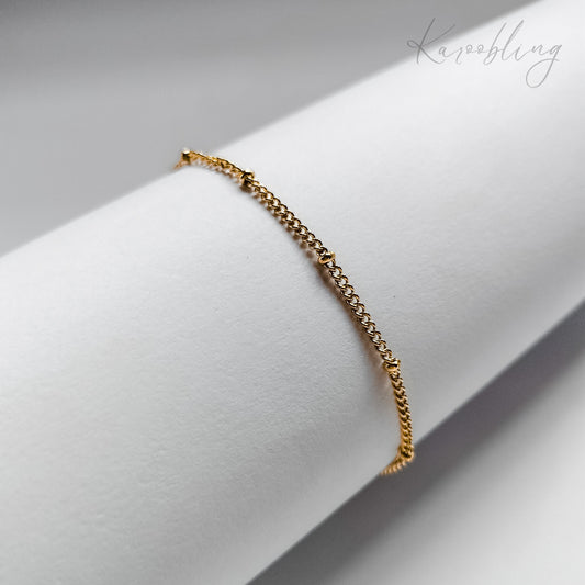 18K Gold Plated Beaded Whispers Bracelet