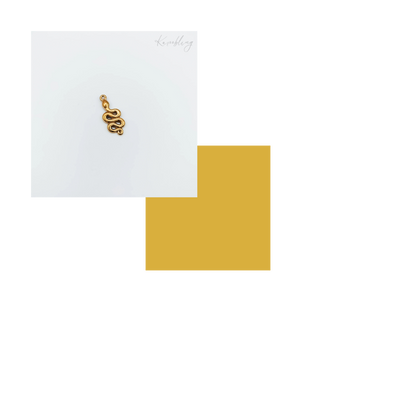 18K Gold Plated Croissant Charm
