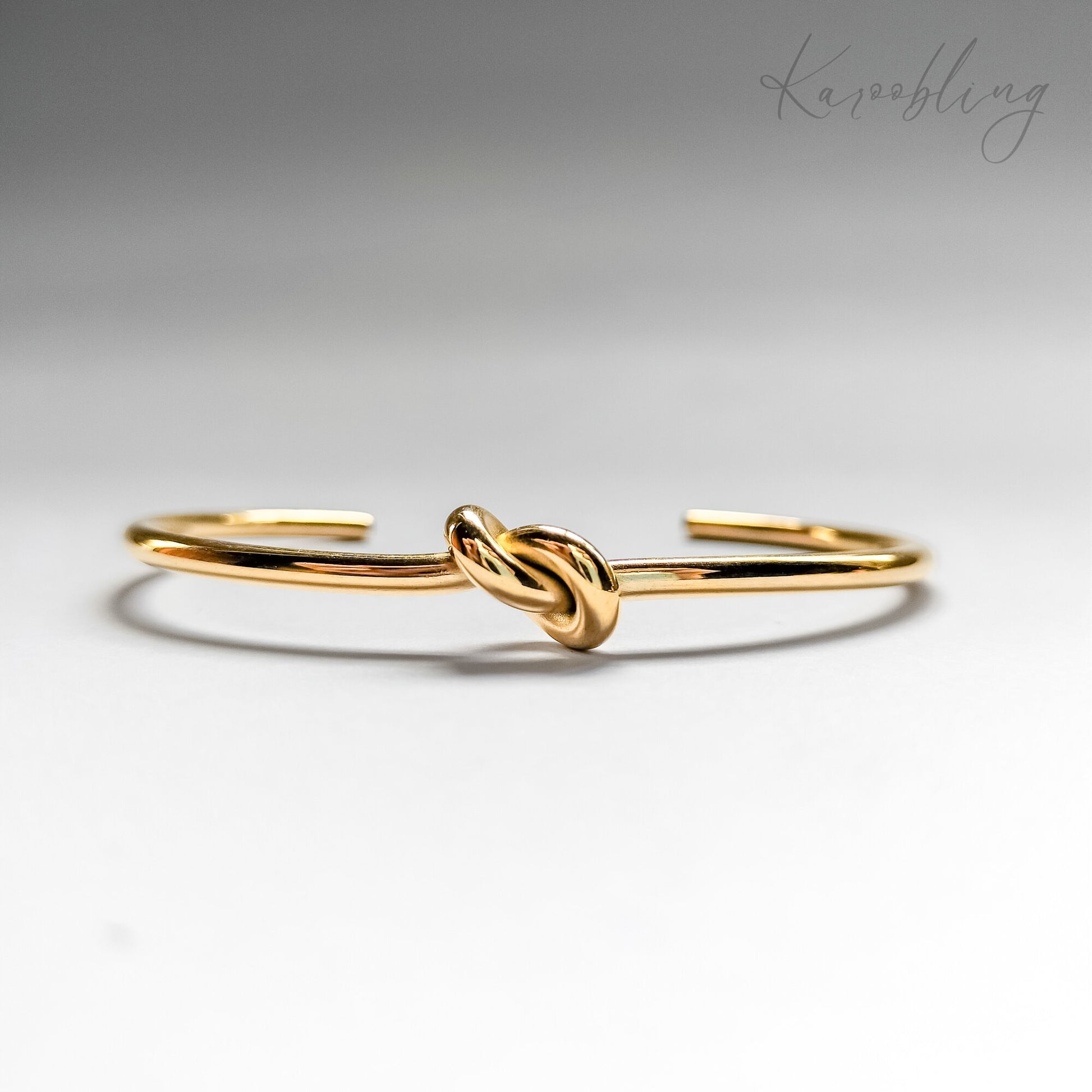 18K Gold Plated Knot Bangle