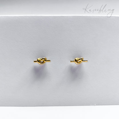 18K Gold Plated Knot Earrings