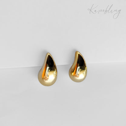 Bold Teardrop Statement Studs  -side angle