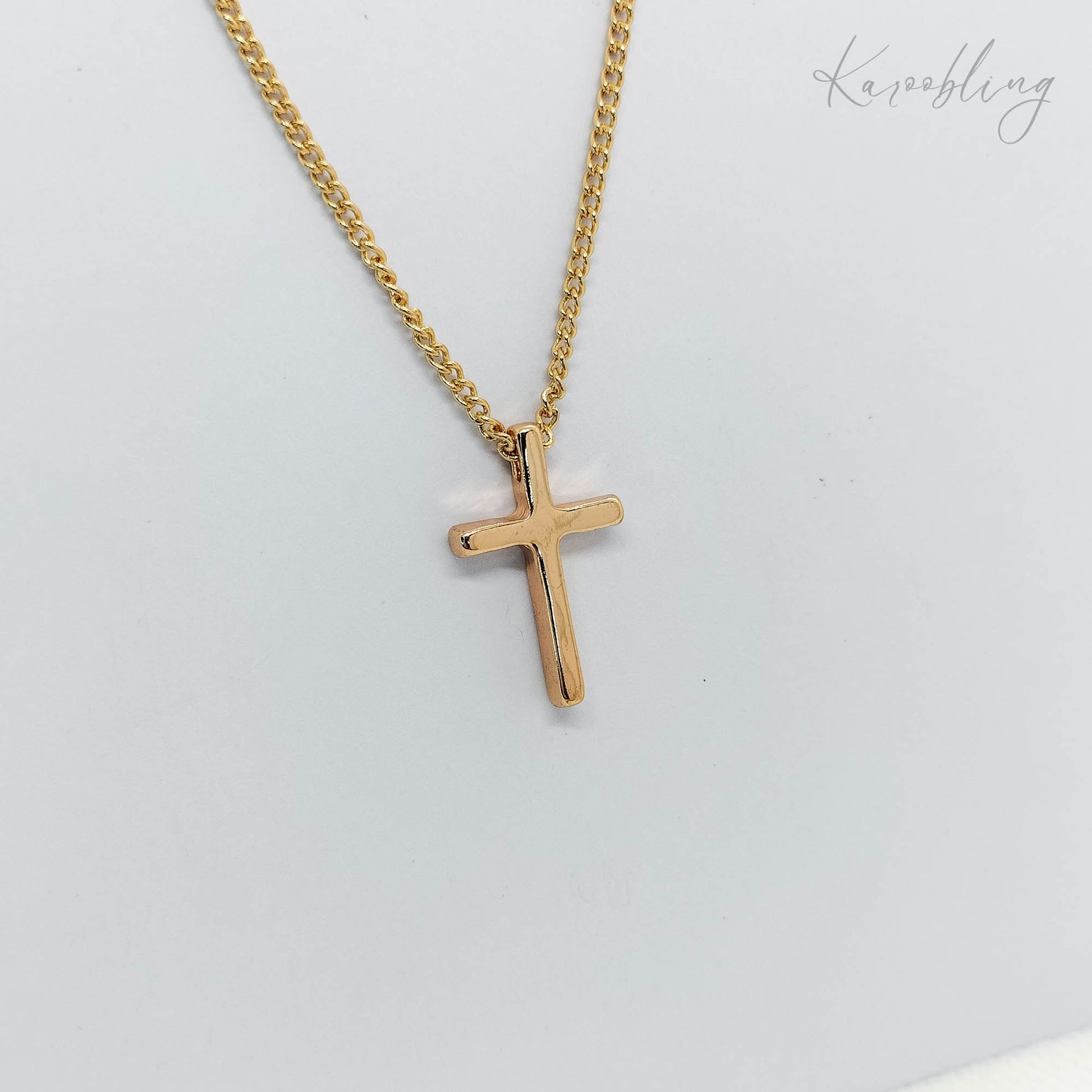 Cross Pendant Necklace - close up