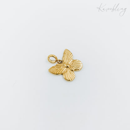 detailed butterfly charm gold plated (water & tarnish proof)