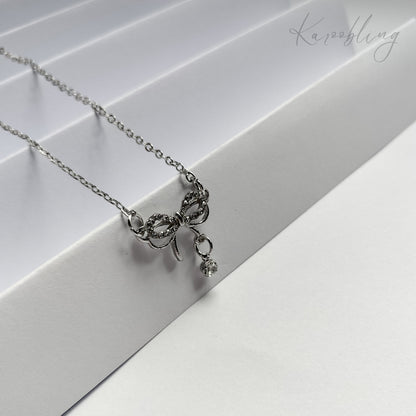 Eternal Elegance Bow Necklace