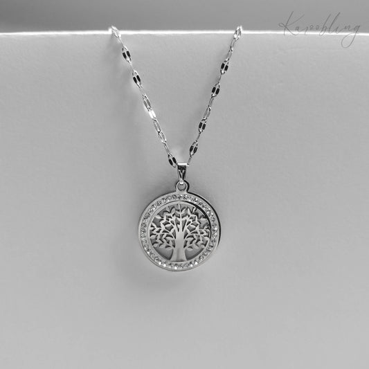 Eternal Roots Stainless Steel Tree of Life Necklace