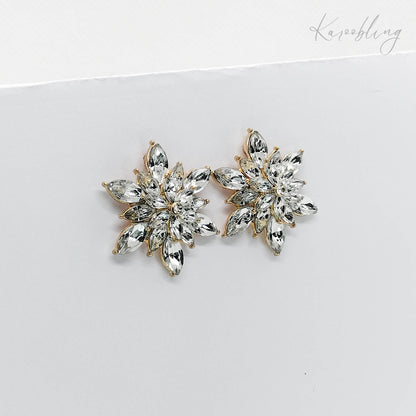 flower earrings statement