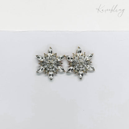 flower earrings stud