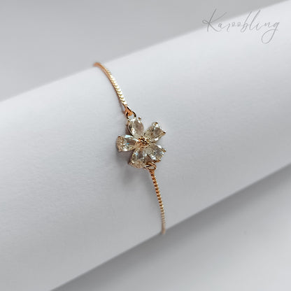 Gold Blooming Petals Bracelet