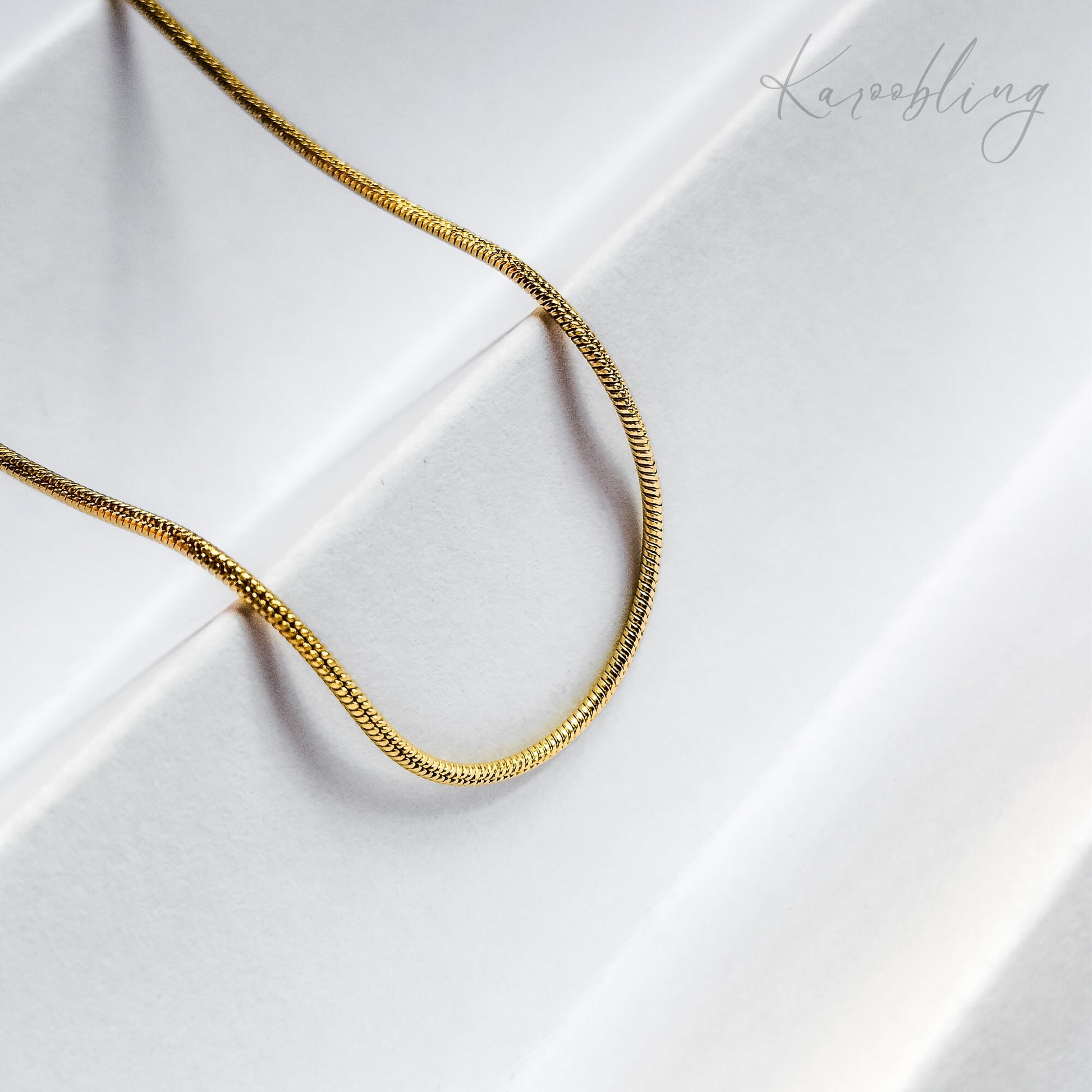 Gold Dainty Snake Chain Necklace