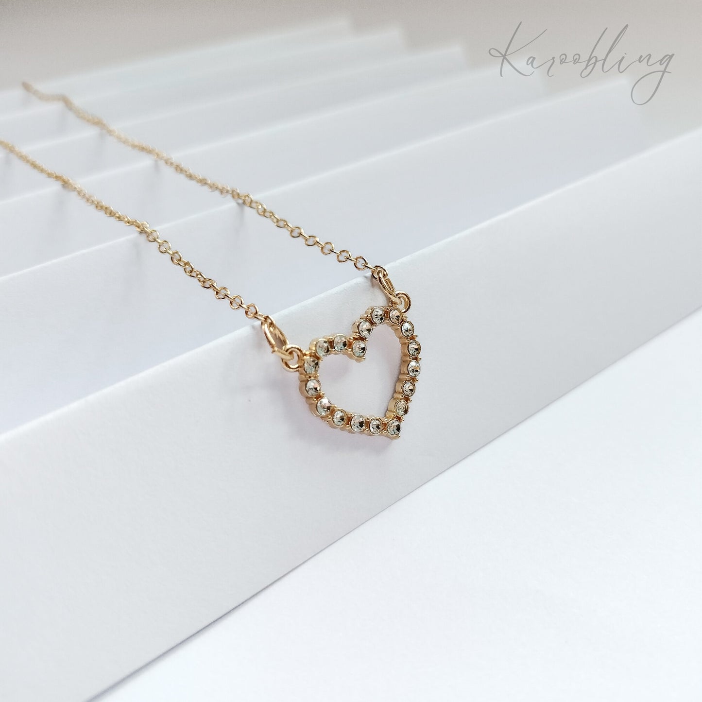 Gold Heavenly Hearts Necklace