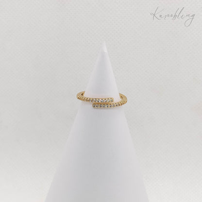 Gold Plated Delicate Wrap Ring