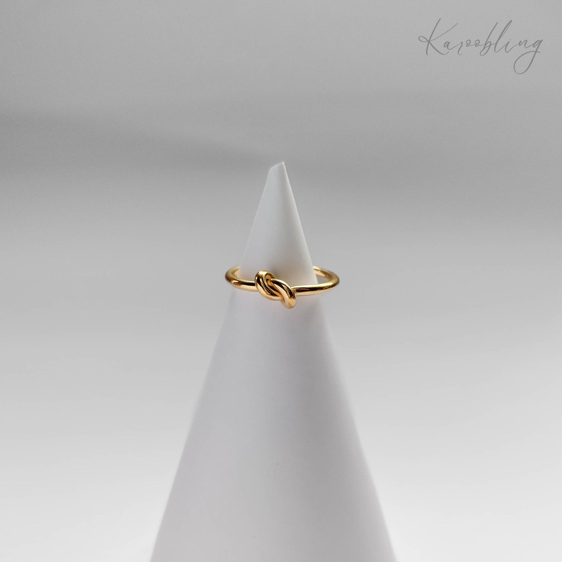 Gold Plated Knot Ring