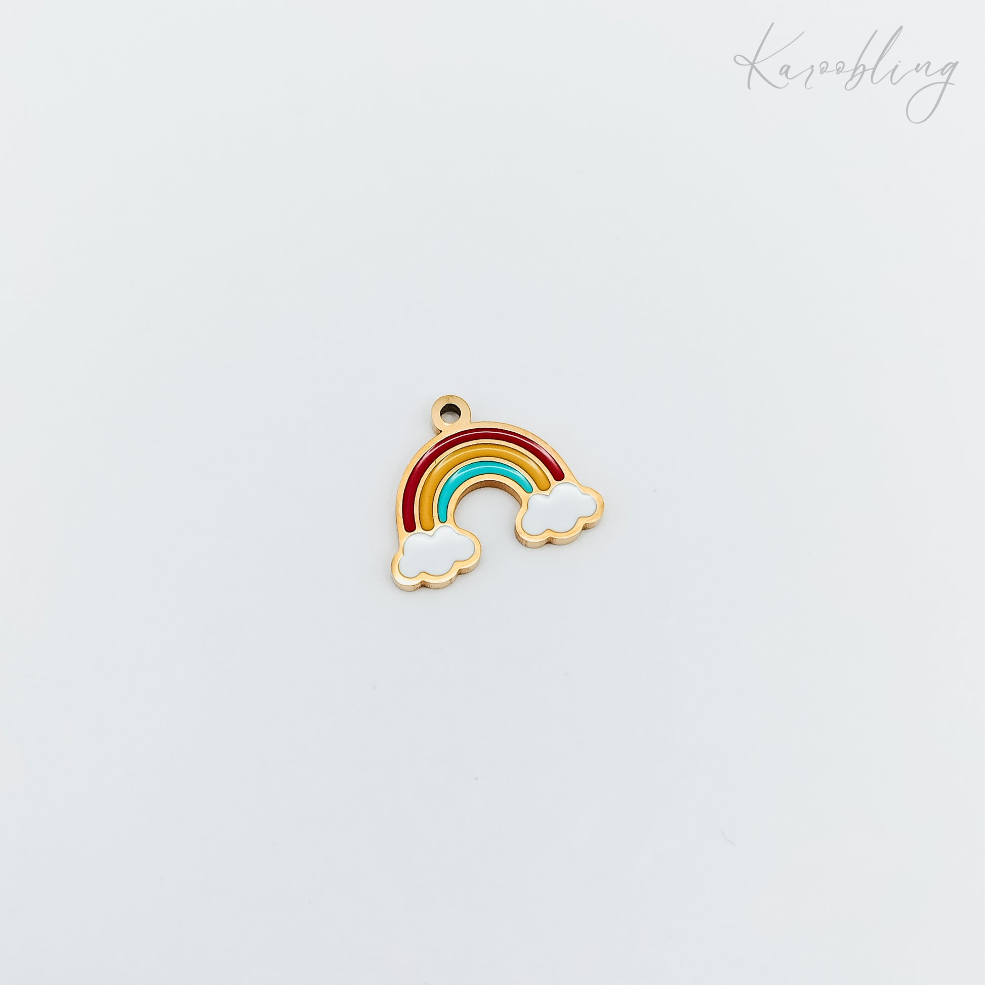 Gold Plated Rainbow Cloud Charm (water & tarnish proof)