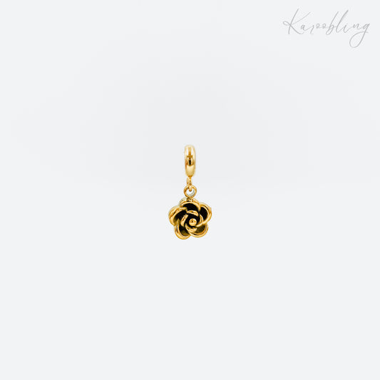 gold plated rose charm (water & tarish proof)