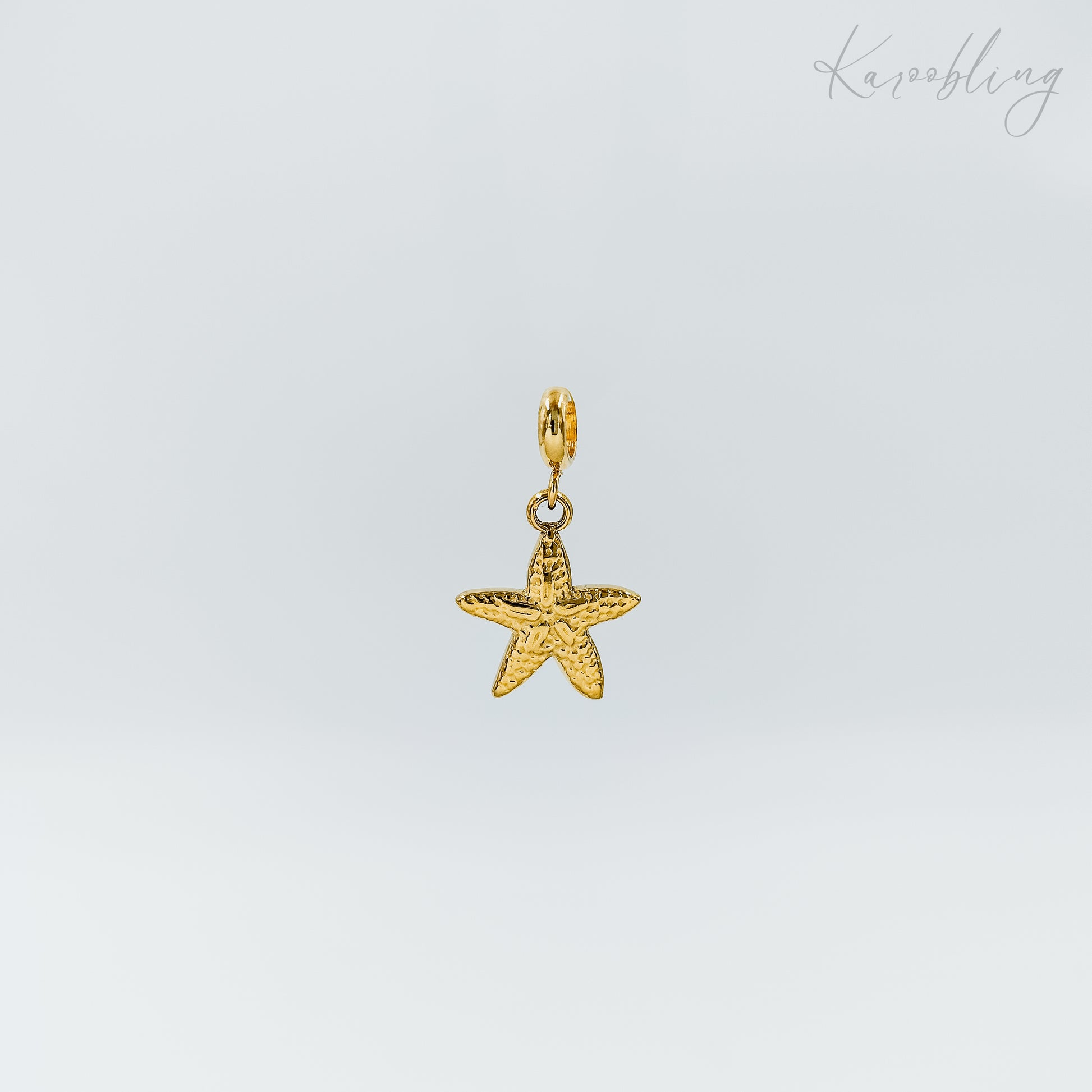 gold plated starfish charm (water & tarnish proof)