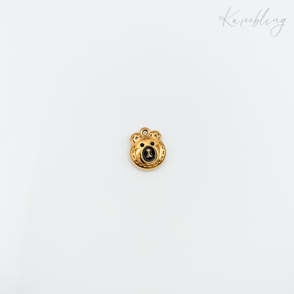 Gold Plated Teddy Bear Charm (water & tarnish proof)
