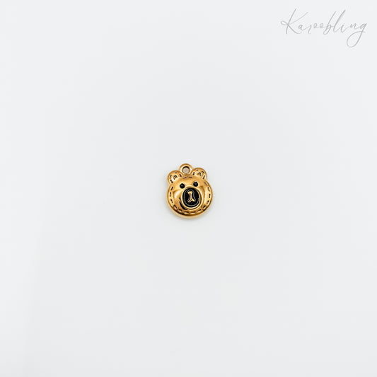 Gold Plated Teddy Bear Charm (water & tarnish proof)