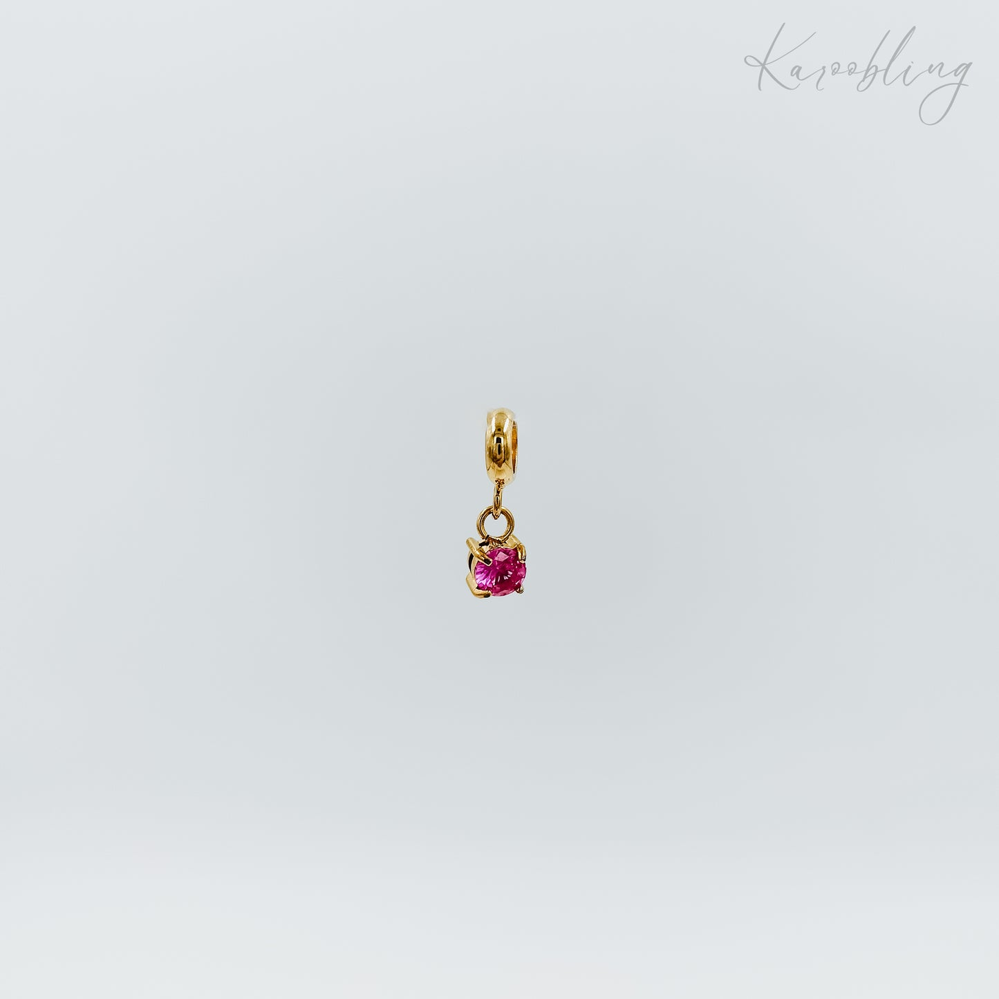 gold plated tiny birthstone charms (water & tarnish proof)