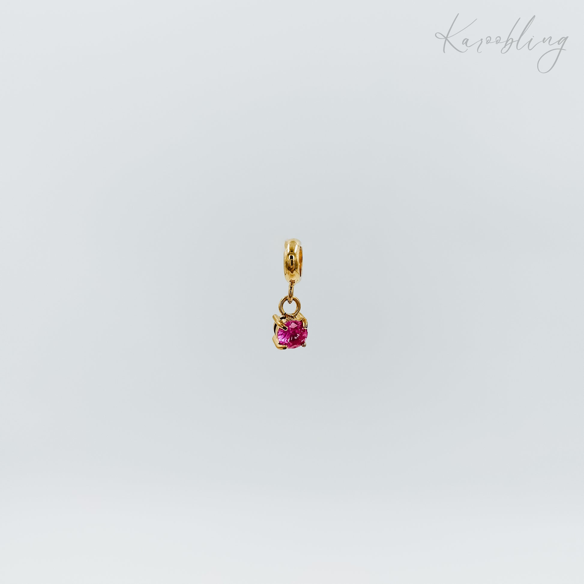 gold plated tiny birthstone charms (water & tarnish proof)