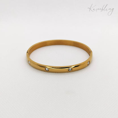 gold plated stackable bangle