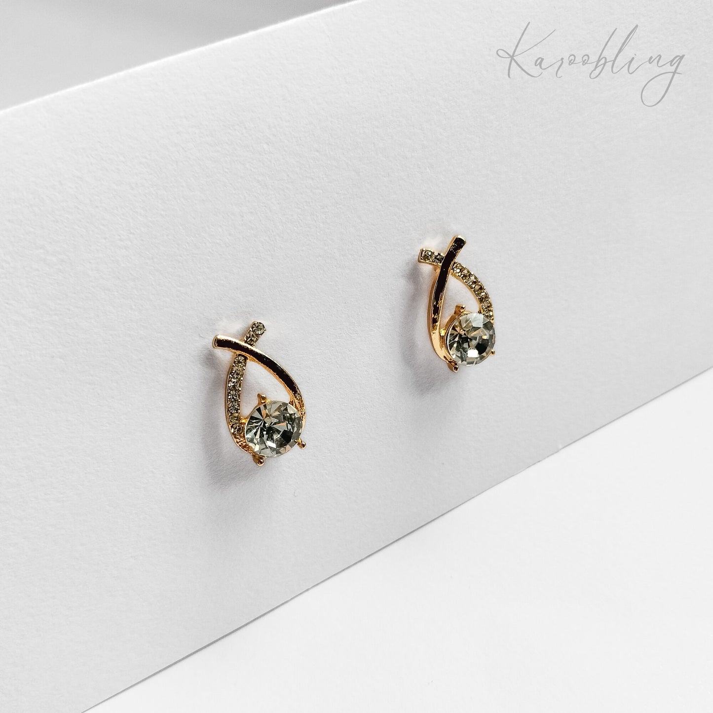 Gold Ethereal Droplet Earrings