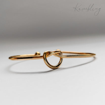 Gold Knot Bangle