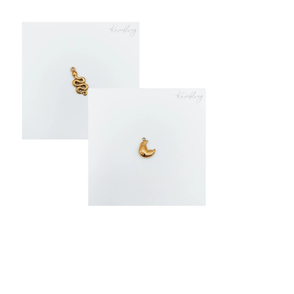 Gold Plated Candy Swirl Charm