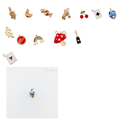 Gold Plated Hummingbird Charm