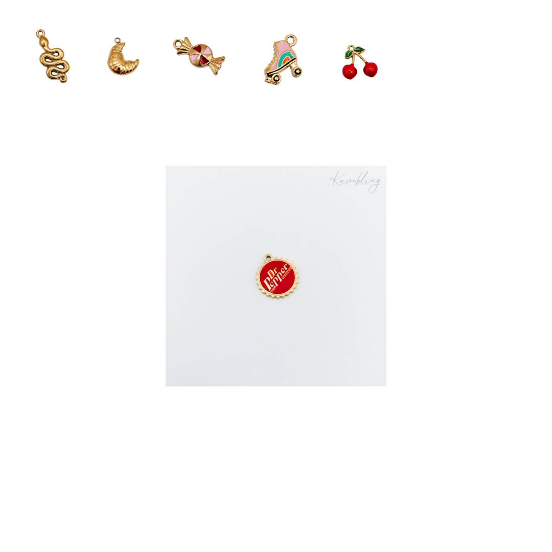 Gold Plated Rainbow Cloud Charm