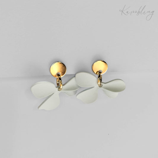 Golden Petal Bloom Stud Earrings