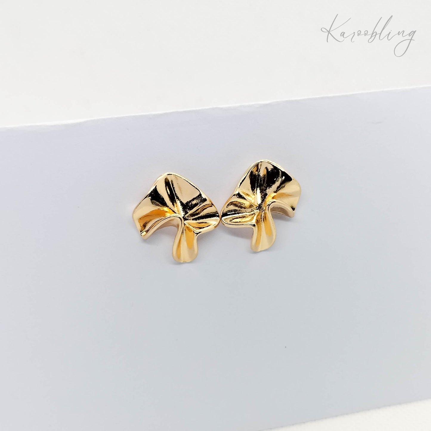 Irregular Stud Earrings - front