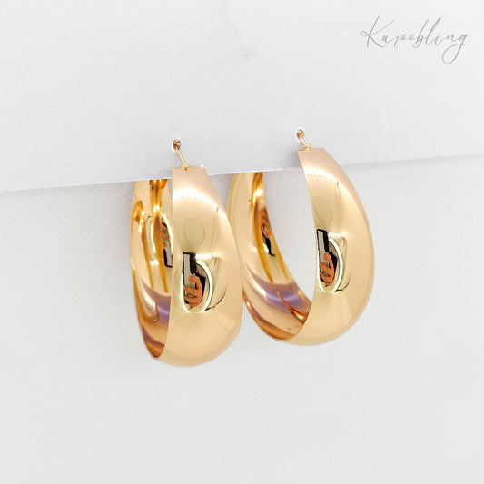 large hoop earrings gold