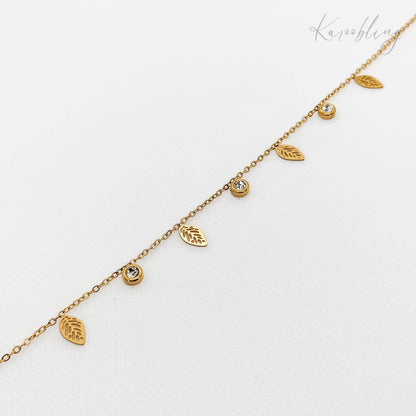 LuxeLeaf Gold-Plated Charm Bracelet