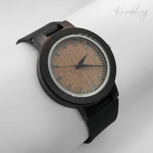 Midnight Ebony Men's Wooden Watch