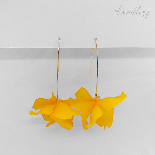 Mustard BlossomDrops Earrings