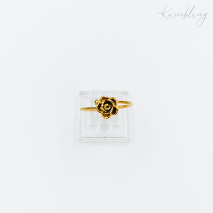 rose 18k gold plated ring (water & tarnish proof)