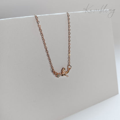 Rose Gold Delicate Dove Necklace